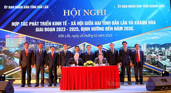 Triển khai Bản Thỏa thuận hợp tác phát triển kinh tế xã hội giữa hai tỉnh Khánh Hòa và Đắk Lắk giai đoạn 2023-2025, định hướng đến năm 2030